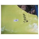 20′ x 40′ 9 oz. Black Vinyl Tarp w/ Advertisement – Reused Billboard – 9 mil Lightweight Duty - A Grade