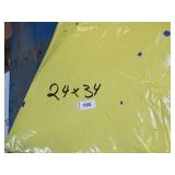 24′ x 34′ 9 oz. Black Vinyl Tarp w/ Advertisement – Reused Billboard – 9 mil Lightweight Duty - A Grade