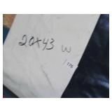 20′ x 43′ 15 oz. White Vinyl Tarp w/ Advertisement – Reused Billboard – 15 mil Lightweight Duty - A Grade