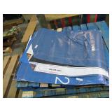 24′ x 26′ 9 oz. Black Vinyl Tarp w/ Advertisement – Reused Billboard – 9 mil Lightweight Duty - A Grade