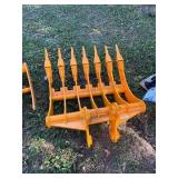 FUTURE CAT305 Excavator Rake with Teeth, 32 Inches