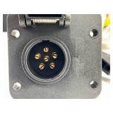 6 Way Round Pin Connector & 4 Flat Combo Adapter Harnesses