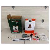 1 - Battery Powered Backpack Sprayer - PetraTools HD4000 With Charger & Accessories