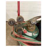 1 - Oxy Acetylene Welding Cart - Craftsman Regulators With Tanks, Hoses & Torch