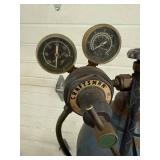 1 - Oxy Acetylene Welding Cart - Craftsman Regulators With Tanks, Hoses & Torch
