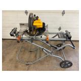 1 - Miter Saw - DeWalt DW715 12" Compound Miter Saw on Ridgid MS-UV Stand