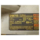 1 - Miter Saw - DeWalt DW715 12" Compound Miter Saw on Ridgid MS-UV Stand