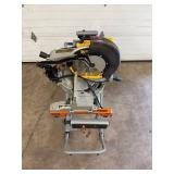 1 - Miter Saw - DeWalt DW715 12" Compound Miter Saw on Ridgid MS-UV Stand