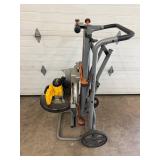 1 - Miter Saw - DeWalt DW715 12" Compound Miter Saw on Ridgid MS-UV Stand