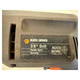 Corded Drill - Black & Decker ACCU BORE 3/8" No. 7183 Type 1