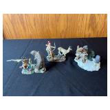 Collectible Figurine Set - Franklin Mint American Indian Heritage Foundation (Lot of 3)