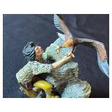 Collectible Figurines - Franklin Mint Native American Heritage Foundation Apache/Mustang (Lot of 2)