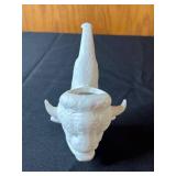 Native American Figurines - Numbered Russ The First Americans Counting Group & Decorative Buffalo Head Pipe (Lot of 2)