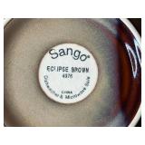 Soup Bowls - Sango Eclipse Brown 4976 (Lot of 7)