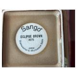 Square Dinner Plates - Sango Eclipse Brown 4976 (Lot of 8)