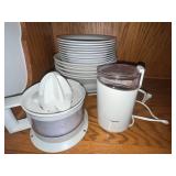 Dinnerware & Kitchen Appliances Mixed Lot - Gibson & Krups