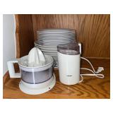 Dinnerware & Kitchen Appliances Mixed Lot - Gibson & Krups