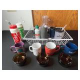 Drinkware Mixed Lot - Coffee Mugs, Tumblers, Pitcher & Bean Bowls
