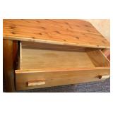 Pine Log Dresser - 3 Drawer Rustic 38 X 24 X 46 in