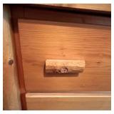 Pine Log Dresser - 3 Drawer Rustic 38 X 24 X 46 in