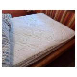 Queen Log Bed Frame With Ther-A-Pedic Mattress - Linens/Comforter Inc
