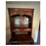 Hutch Desk - Solid Wood 2 Piece Desk With Drawers & Shelves