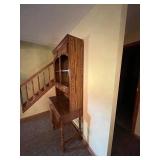 Hutch Desk - Solid Wood 2 Piece Desk With Drawers & Shelves