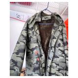 Camouflage Faux Fur-Lined Jacket Size XL