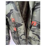 Camouflage Faux Fur-Lined Jacket Size XL