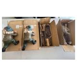 Garden Decor Mixed Lot - Oriental Trading Climbing Gnomes & Metal Torches