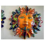 Decorative Talavera Sun Face Wall Plaques Mixed Lot