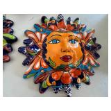 Decorative Talavera Sun Face Wall Plaques Mixed Lot
