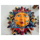 Decorative Talavera Sun Face Wall Plaques Mixed Lot