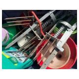 Garden Fertilizer Tools & Funnels Mixed Lot - content quantities unverified