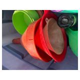 Garden Fertilizer Tools & Funnels Mixed Lot - content quantities unverified
