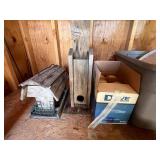 Shop Supplies & Storage Bins Mixed Lot With Oregon 18 Bar & Chain Combo - content quantities unverified