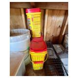 Shop Supplies & Storage Bins Mixed Lot With Oregon 18 Bar & Chain Combo - content quantities unverified
