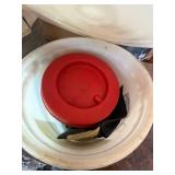 Shop Supplies & Storage Bins Mixed Lot With Oregon 18 Bar & Chain Combo - content quantities unverified