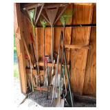 Garden Tools Mixed Lot - Ames Rakes, Shovels & Pitchforks