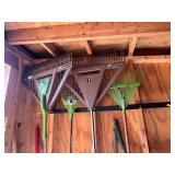 Garden Tools Mixed Lot - Ames Rakes, Shovels & Pitchforks