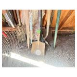 Garden Tools Mixed Lot - Ames Rakes, Shovels & Pitchforks