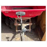 Tow-Behind Broadcast Spreader Red Hopper