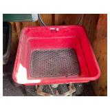Tow-Behind Broadcast Spreader Red Hopper