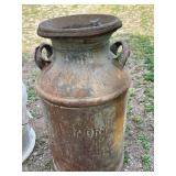 Milk Can, Garden Tools & Rusty Hardware Mixed Lot