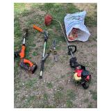 Yard Tool Lot - Black & Decker, Stihl, Homelite & Fiskars Trimmers, Pruners