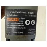 Impact Wrench - Central Pneumatic 66984 3/4 in Heavy-Duty, 3/8 in NPT Inlet