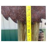 Saw Blade Yard Art - Pair of Mounted Decorative Blades (Lot of 2)