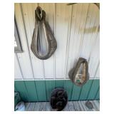 Horse Harness Collars & Wooden Bushel Basket Mixed Lot