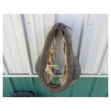 Horse Harness Collars & Wooden Bushel Basket Mixed Lot