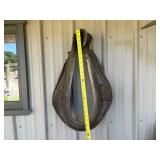 Horse Harness Collars & Wooden Bushel Basket Mixed Lot